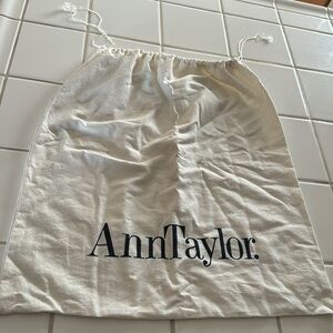 Ann Taylor purse dust cotton bag. 19”x20”